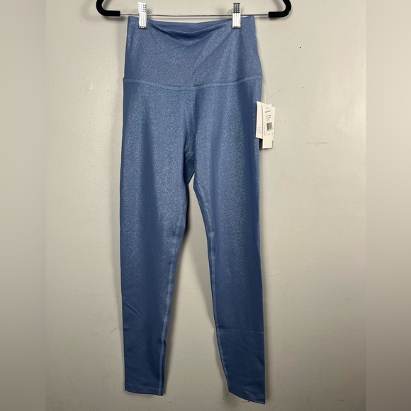 Beyond Yoga Women’s Serene Blue Shimmer High-Waist Leggings Size S NWT - Picture 2 of 8